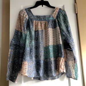 Lee Patchwork Cottagecore Long Sleeve Shirt